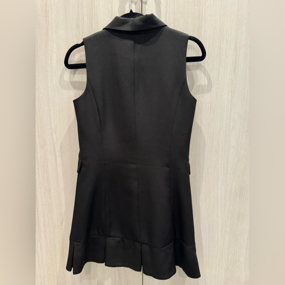 Anthropologie Sleeveless Double-Breasted Black Blazer Dress Mare Mare - Picture 4 of 6
